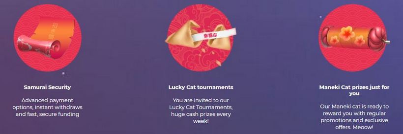 maneki casino features