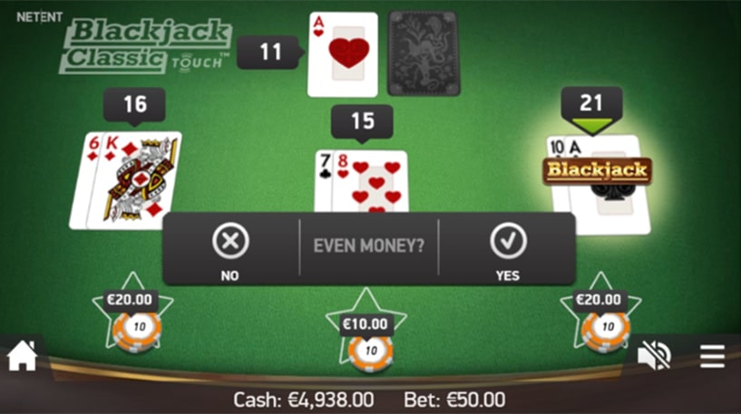 BlackJack Classic Screenshot 2