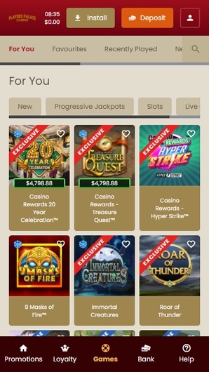 Players Palace Casino Games