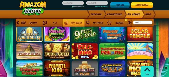 Amazon Slots Casino ScreenShot 1