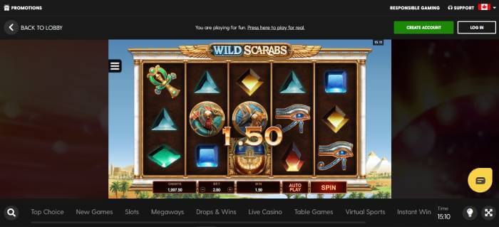 Bethard Casino ScreenShot 2