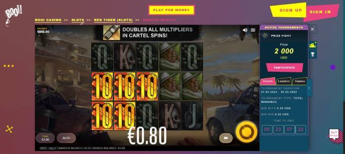 Booi Casino ScreenShot 1
