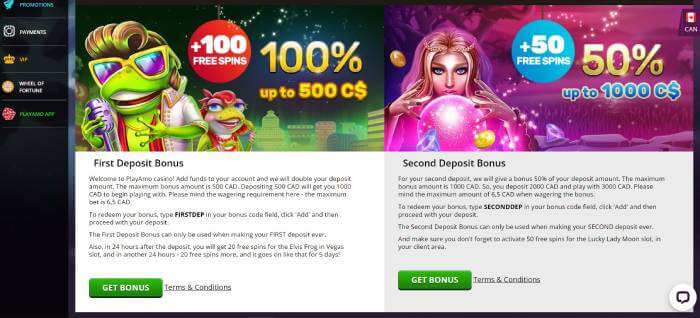 PlayAmo Casino ScreenShot 1
