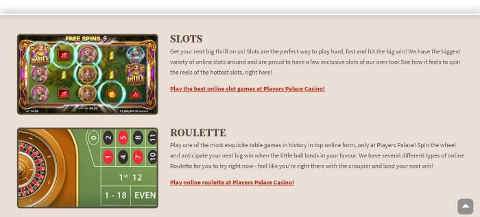 Players Palace Casino ScreenShot 1