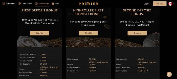 Premier Casino ScreenShot 1
